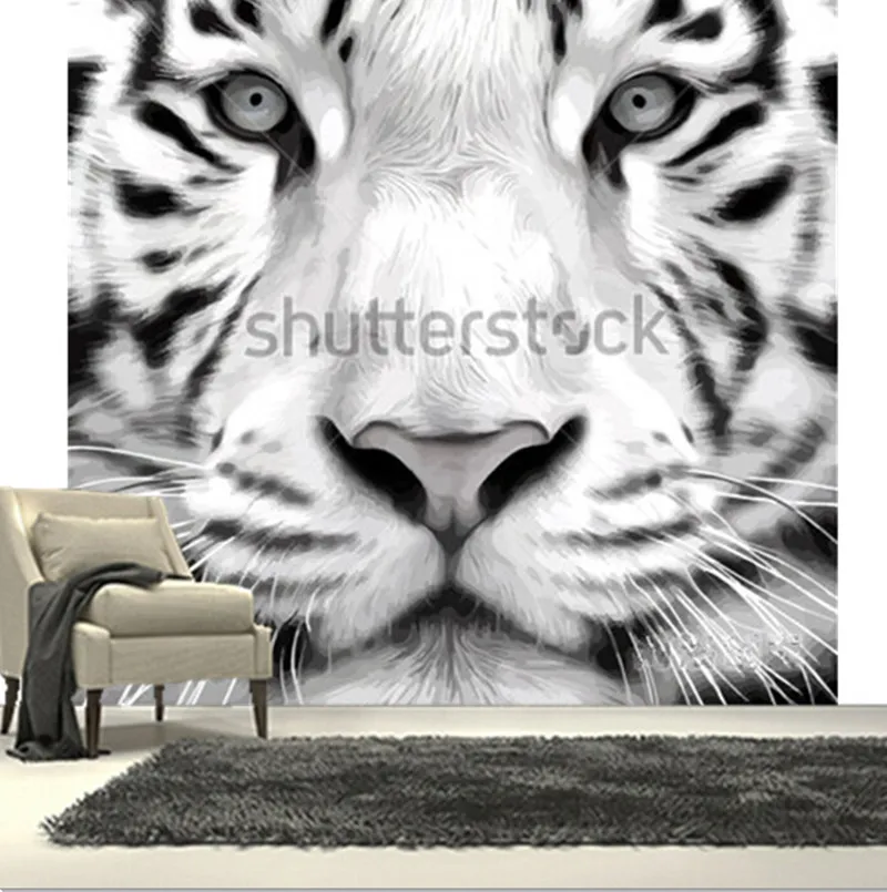 Custom 3D large mural,White tiger head papel de parede ,living room sofa TV wall bedroom wall paper
Custom 3D large mural,White tiger head papel de parede ,living room sofa TV wall bedroom wall paper