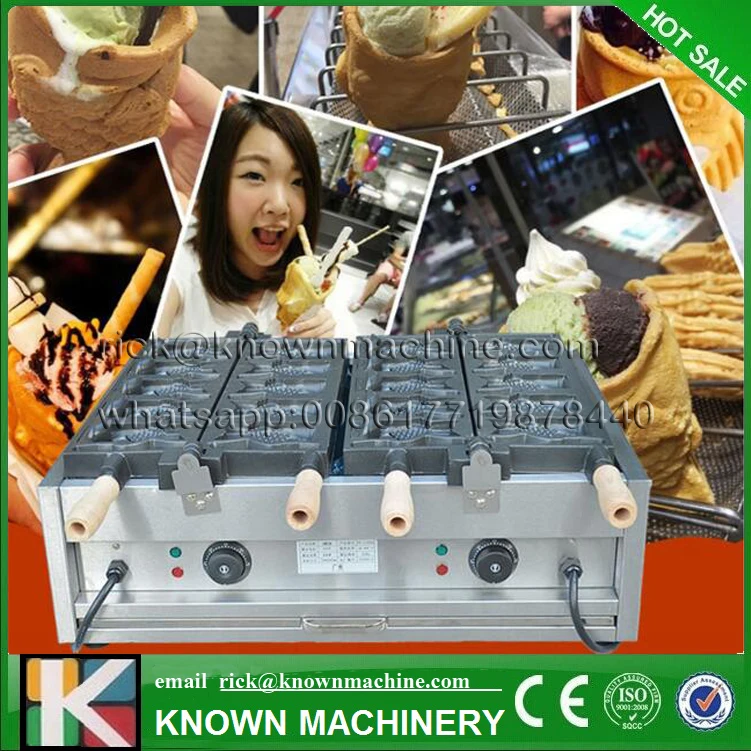 Electric 22KG Open Mouth Taiyaki Machine Ice Cream Taiyaki Maker Fish Cone Maker
Electric 22KG Open Mouth Taiyaki Machine Ice Cream Taiyaki Maker Fish Cone Maker