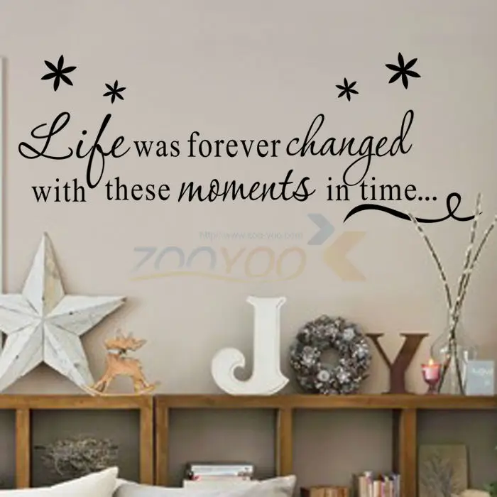 life was forever changed with moments Family wall decal decorative vinyl wall sticker Home Decor 8175
life was forever changed with moments Family wall decal decorative vinyl wall sticker Home Decor 8175