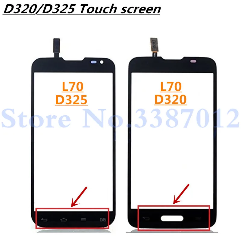 Фото Сенсорный ЖК экран для LG L70 D320 D321 D320N двойной сенсорный D325 дигитайзер передняя