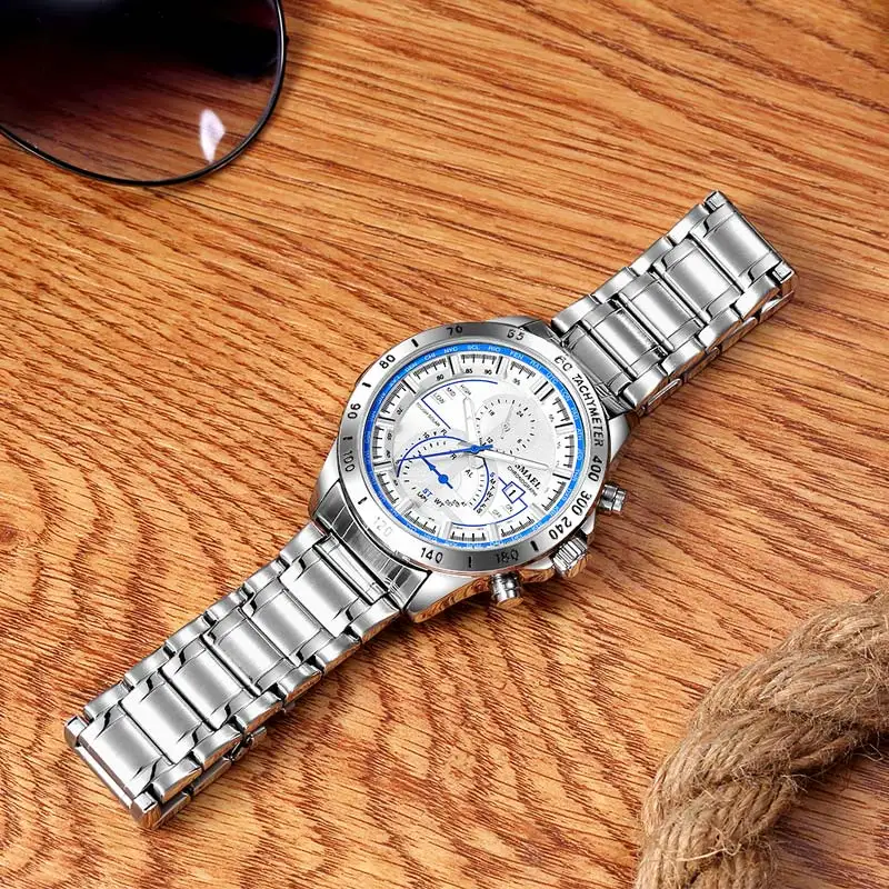 Man Watches Brand Luxury Multifunctional Sport Watch Men Waterproof Calendar Full Steel Quartz Watches mens Relogio Masculino
Man Watches Brand Luxury Multifunctional Sport Watch Men Waterproof Calendar Full Steel Quartz Watches mens Relogio Masculino