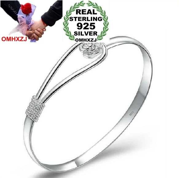 OMHXZJ Wholesale jewelry geometric Romantic cherry blossom woman fashion kpop star Bangles 925 Sterling Silver adjustable SZ08
OMHXZJ Wholesale jewelry geometric Romantic cherry blossom woman fashion kpop star Bangles 925 Sterling Silver adjustable SZ08