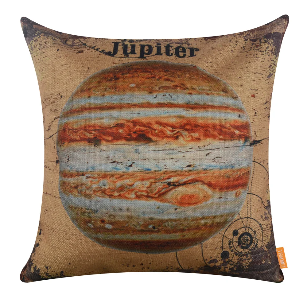 LINKWELL 18x18 inches Pillow Case Burlap Cushion Cover Vintage Yellow Jupiter Beautiful Planet Solar System Science Student
LINKWELL 18x18 inches Pillow Case Burlap Cushion Cover Vintage Yellow Jupiter Beautiful Planet Solar System Science Student