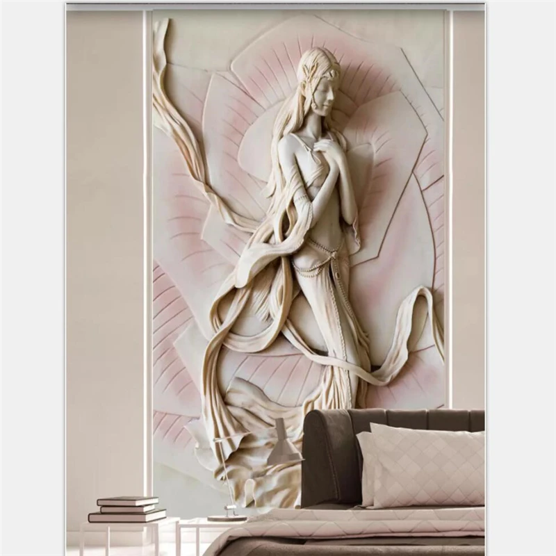 beibehang Wallpaper custom living room bedroom 3D three-dimensional relief lotus beauty background wall painting Wallpaper
beibehang Wallpaper custom living room bedroom 3D three-dimensional relief lotus beauty background wall painting Wallpaper