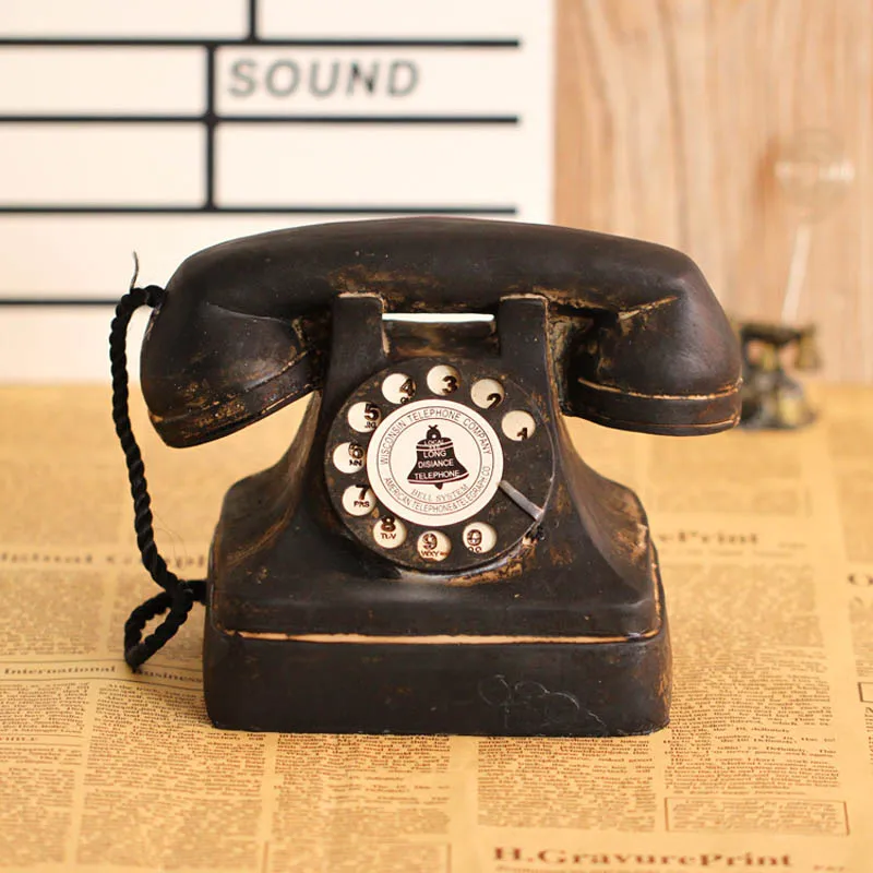 Retro European Telephones ornaments Home Decor Crafts Receiver Telephone Mode Vintage Decorative Bar Furniture
Retro European Telephones ornaments Home Decor Crafts Receiver Telephone Mode Vintage Decorative Bar Furniture