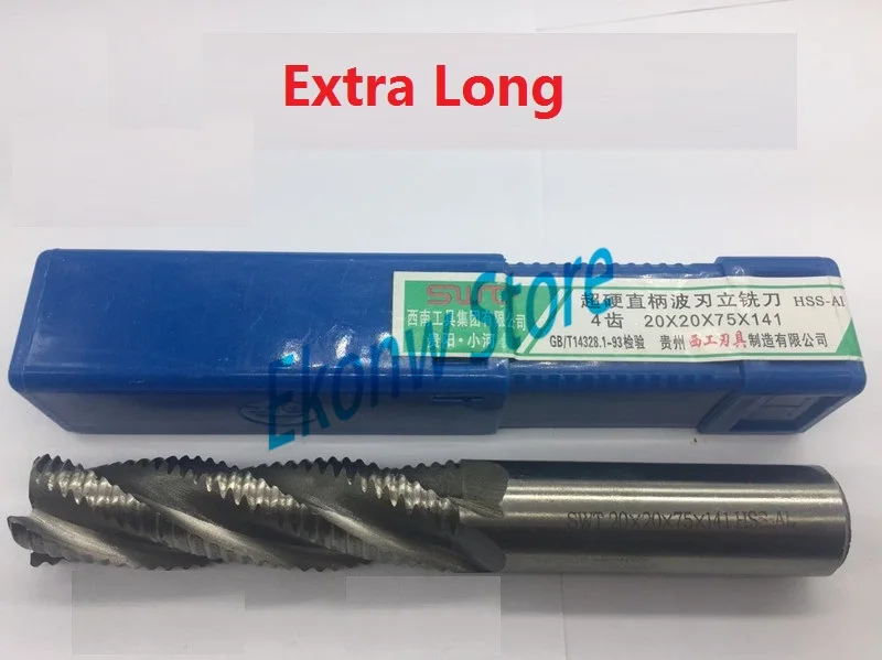 1PCS 4flute HSS-Al Dia 6mm-25mm end wave edge milling cutter Roughing cutter CNC high speed steel Extra Long
1PCS 4flute HSS-Al Dia 6mm-25mm end wave edge milling cutter Roughing cutter CNC high speed steel Extra Long