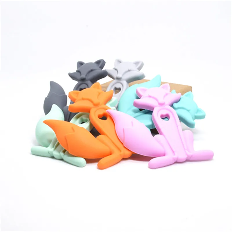 1 PC Fox Baby Silicone Teether BPA Free Baby Teething Toy Rodent Silicone Beads Necklace Teether Accessories Tiny Rod For Teeth
1 PC Fox Baby Silicone Teether BPA Free Baby Teething Toy Rodent Silicone Beads Necklace Teether Accessories Tiny Rod For Teeth