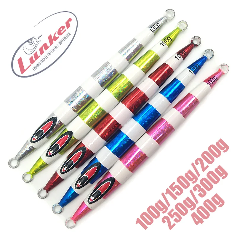 Lunker вертикальные 100 г 150 200 250 300 400 Глубокий морской лайнер металлический джиг