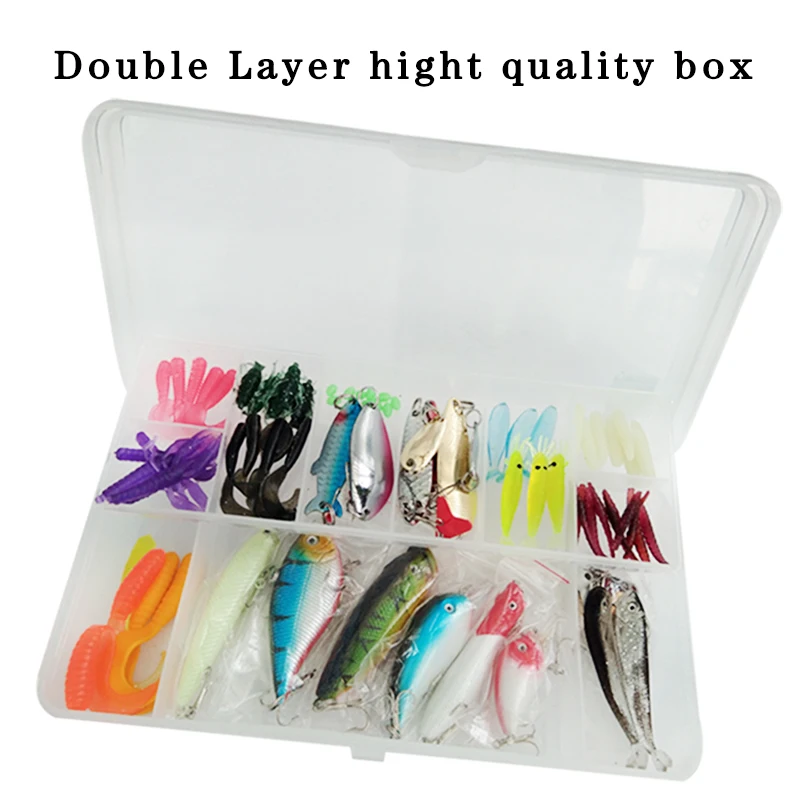 100Pcs Bait Fish Grass Carp Fishing Popper Silver Bait Box Spin Spoon Sharp Fish Hook Artificial Bait Set Free shipping sale
100Pcs Bait Fish Grass Carp Fishing Popper Silver Bait Box Spin Spoon Sharp Fish Hook Artificial Bait Set Free shipping sale
