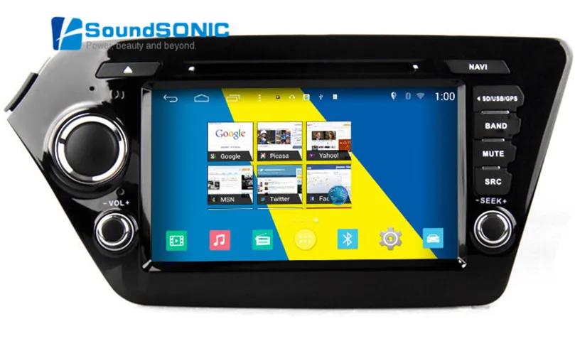 Android 4.4.4 для Kia Rio K2 2011 2012 2013 2014 2015 Авто Радио Стерео DVD gps навигация Мультимедийная