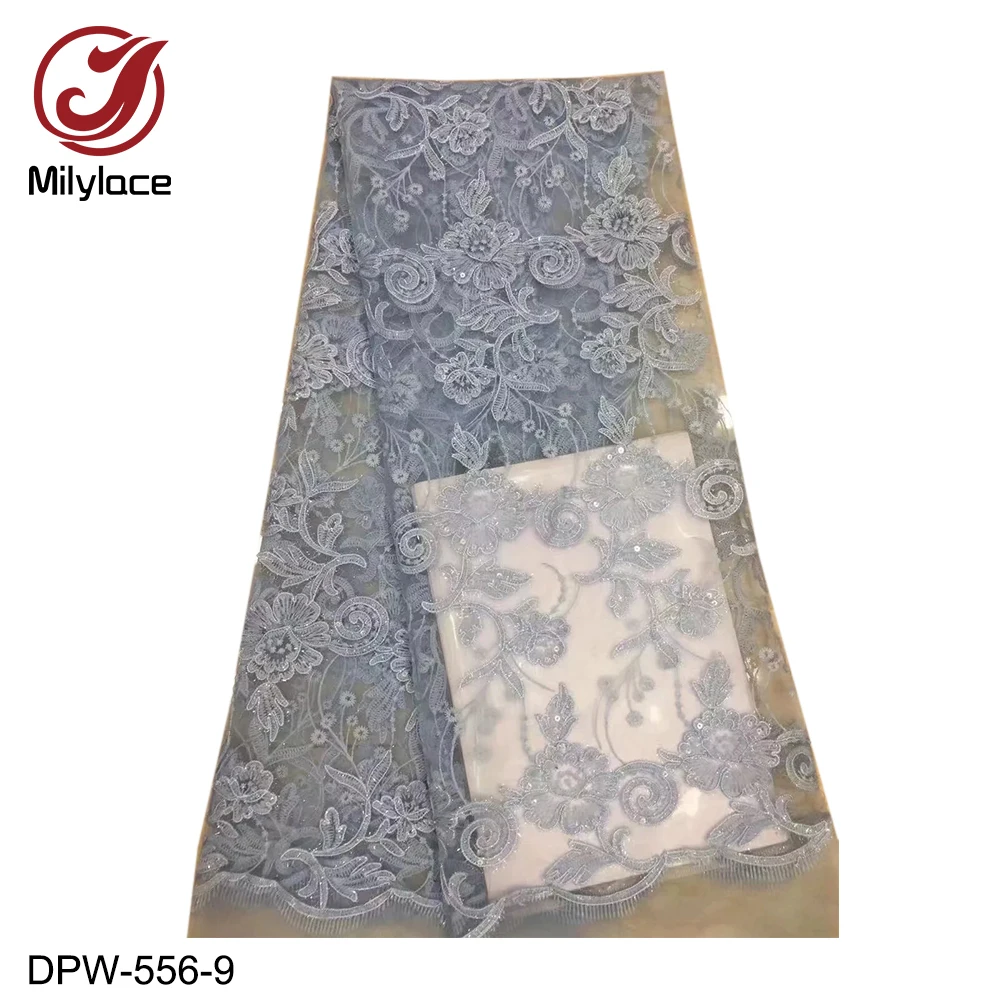 Delicate embroidery with sequins African lace fabric white mesh lace fabric 5 yards wholesale for wedding party dresses DPW-556
Delicate embroidery with sequins African lace fabric white mesh lace fabric 5 yards wholesale for wedding party dresses DPW-556
