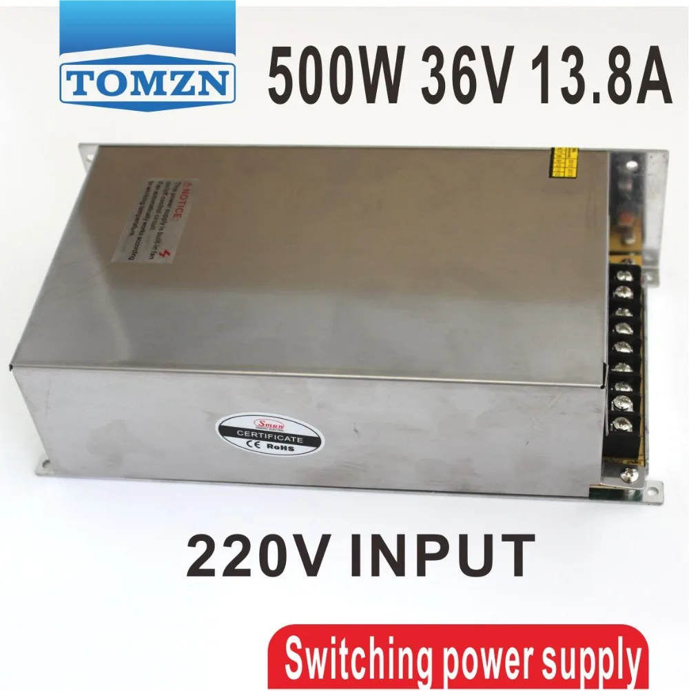 

500W 36V 13.8A 220V INPUT Single Output Switching power supply for LED Strip light AC to DC