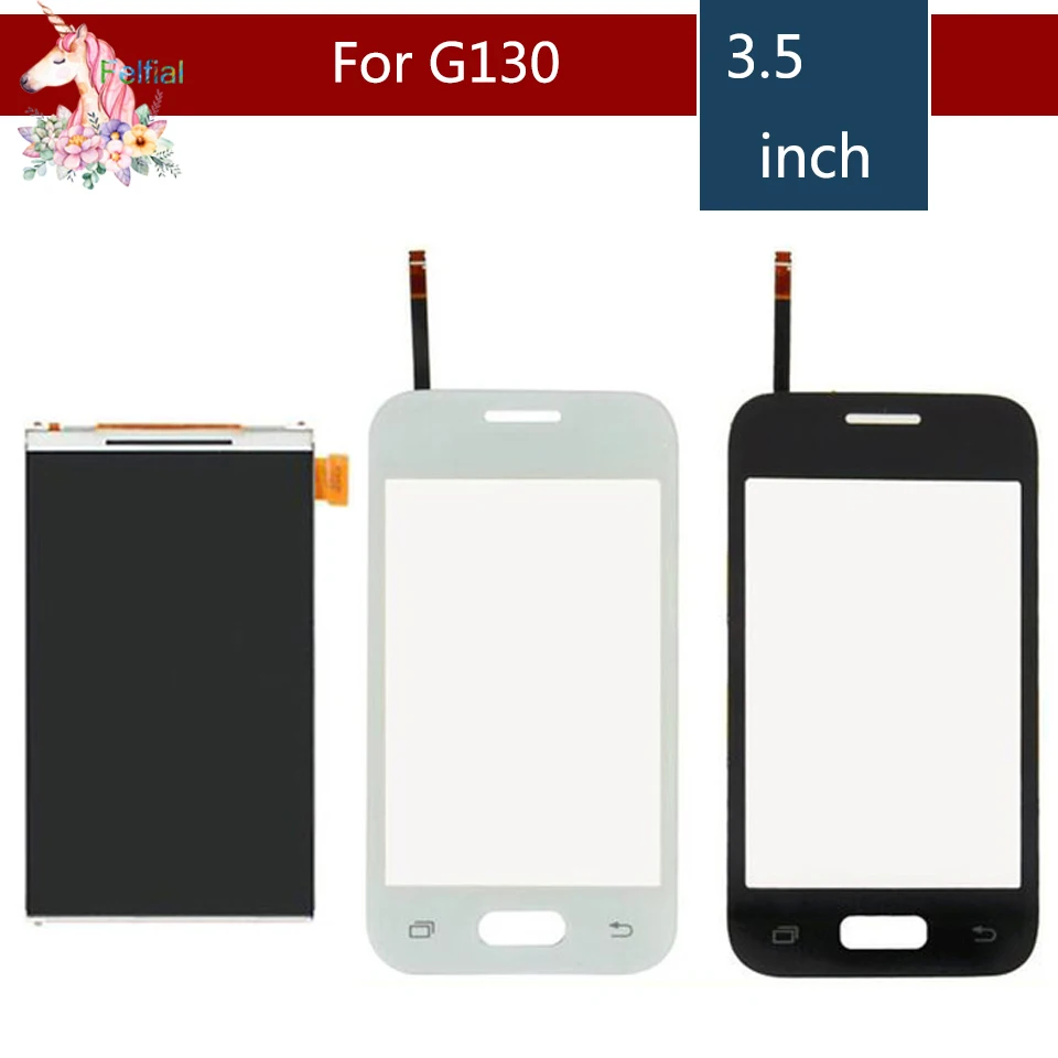 3.5" For Samsung DUOS Young 2 Duos G130H G130 LCD Display With Touch Screen Digitizer Sensor Replacement
3.5" For Samsung DUOS Young 2 Duos G130H G130 LCD Display With Touch Screen Digitizer Sensor Replacement