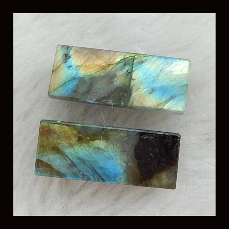 Natural Labradorite women earring Cabochon beads Pairs,Charms Women Jewelry Gift Gem Customized 27x11x8mm,11.06g
Natural Labradorite women earring Cabochon beads Pairs,Charms Women Jewelry Gift Gem Customized 27x11x8mm,11.06g