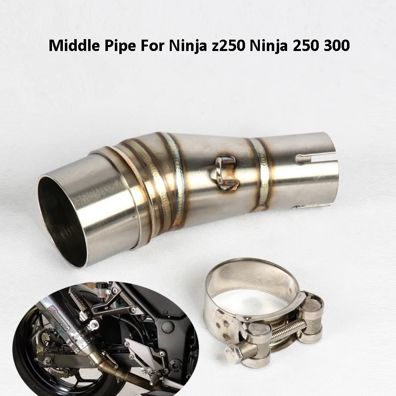 Motorcycle Exhaust Pipe Stainless Steel Mid Link Pipe Connecting Tube Slip on Ninja 300 250 Ninja Z250 for Kawasaki
Motorcycle Exhaust Pipe Stainless Steel Mid Link Pipe Connecting Tube Slip on Ninja 300 250 Ninja Z250 for Kawasaki