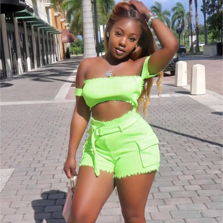 BKLD 2024 Sexy Party Club Two Piece Set Solid Bodycon 2 Piece Set Women Off Shoulder Crop Top And Shorts Summer Women Neon Sets
BKLD 2024 Sexy Party Club Two Piece Set Solid Bodycon 2 Piece Set Women Off Shoulder Crop Top And Shorts Summer Women Neon Sets