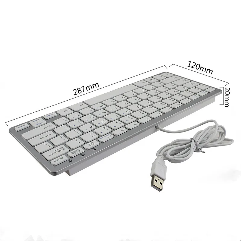 CHYI 78 Keys Keyboards USB 2.0 Wired Ultra-Thin Keypad Silent For PC Laptop Desktop Computer
CHYI 78 Keys Keyboards USB 2.0 Wired Ultra-Thin Keypad Silent For PC Laptop Desktop Computer
