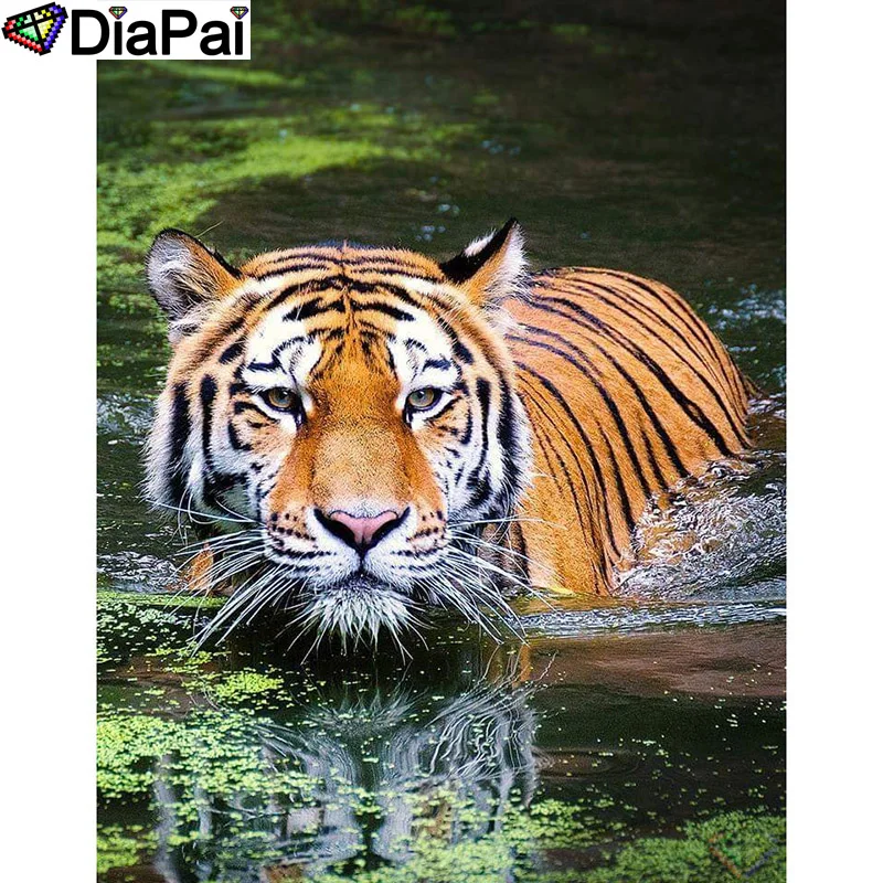 DIAPAI 100% Full Square/Round Drill 5D DIY Diamond Painting "Animal tiger" Diamond Embroidery Cross Stitch 3D Decor A18678
DIAPAI 100% Full Square/Round Drill 5D DIY Diamond Painting "Animal tiger" Diamond Embroidery Cross Stitch 3D Decor A18678