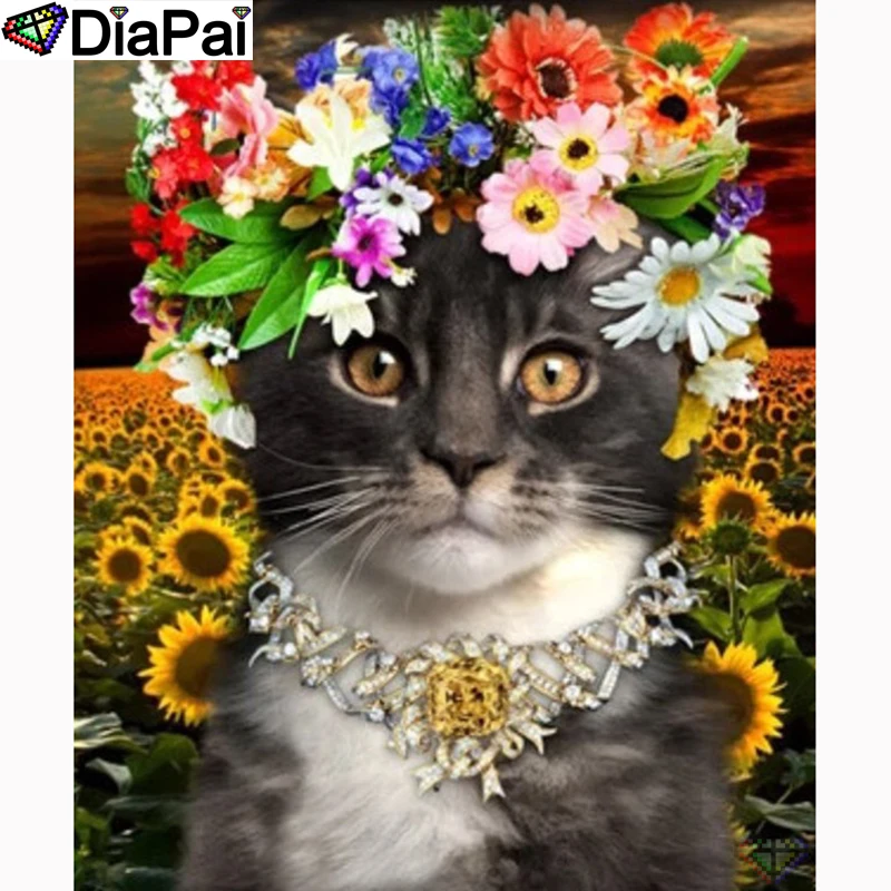 DIAPAI 5D DIY Diamond Painting 100% Full Square/Round Drill "Animal cat flower" Diamond Embroidery Cross Stitch 3D Decor A21573
DIAPAI 5D DIY Diamond Painting 100% Full Square/Round Drill "Animal cat flower" Diamond Embroidery Cross Stitch 3D Decor A21573