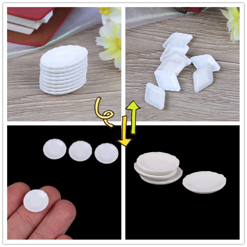 8PCS/SET Durable Mini Food White Dishes Tableware Miniature Doll House Accessories Dollhouse Trays Plates Doll Kitchen Toys
8PCS/SET Durable Mini Food White Dishes Tableware Miniature Doll House Accessories Dollhouse Trays Plates Doll Kitchen Toys