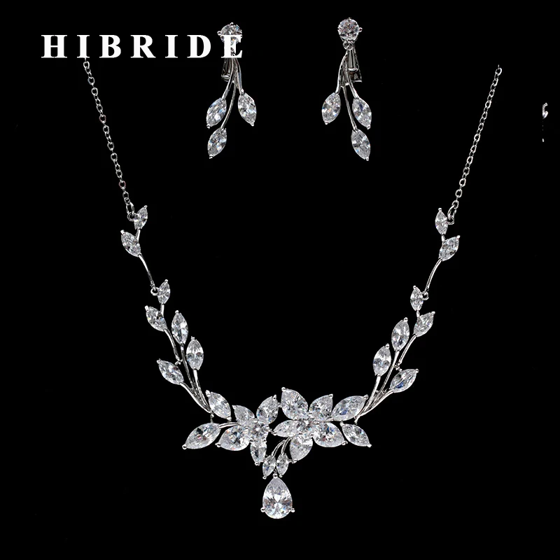 Женский комплект ювелирных изделий HIBRIDE, элегантные серьги с подвеской в виде листика из кубического циркония, подарок на помолвку, N-243
Женский комплект ювелирных изделий HIBRIDE, элегантные серьги с подвеской в виде листика из кубического циркония, подарок на помолвку, N-243