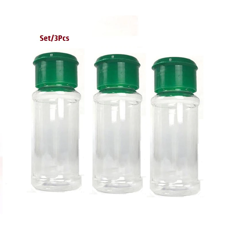 3Pcs Translucent Plastic Seasoning Jar Salt&Pepper Shaker Kitchen Spice Bottle BBQ Tool Cooking Accessories
3Pcs Translucent Plastic Seasoning Jar Salt&Pepper Shaker Kitchen Spice Bottle BBQ Tool Cooking Accessories