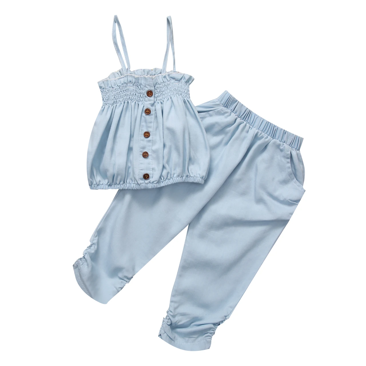 2Pcs Toddler Girls Kid Summer Outfit Clothes Set Demin Tank Top T shirt Sleeveless Pants Girl Clothing Summer
2Pcs Toddler Girls Kid Summer Outfit Clothes Set Demin Tank Top T shirt Sleeveless Pants Girl Clothing Summer