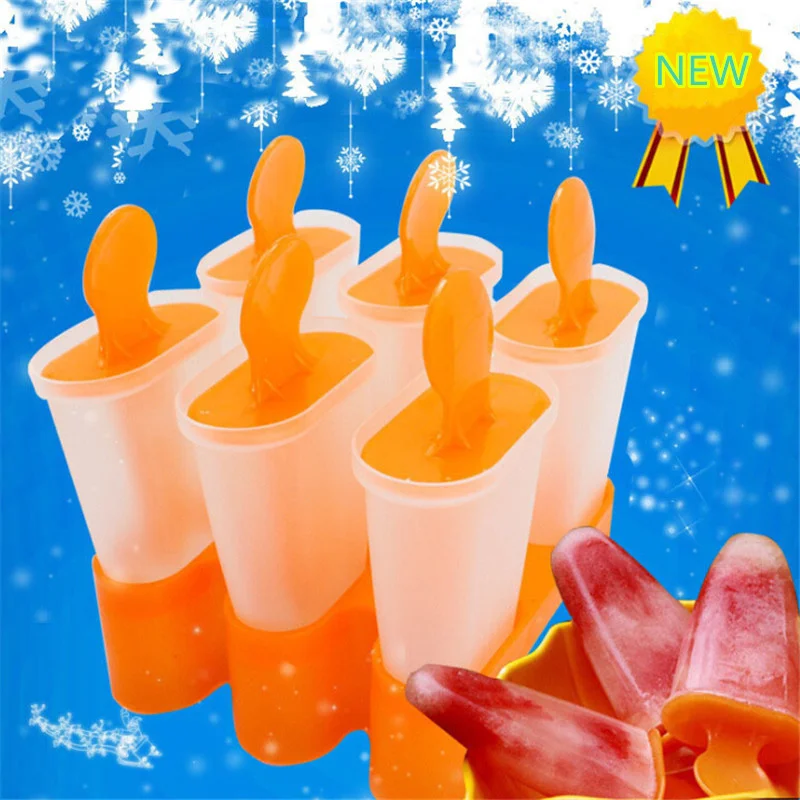 Lolly Mould Tray Pan Kitchen Randomly color 6 Cell Frozen Ice Cube Molds Popsicle Maker DIY Ice Cream Tools Cooking tools
Lolly Mould Tray Pan Kitchen Randomly color 6 Cell Frozen Ice Cube Molds Popsicle Maker DIY Ice Cream Tools Cooking tools