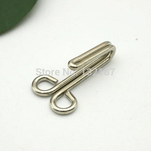 DIY 80pcs/lot big metal brass hook silver nickle color for trousers skirts coat dress HE-027
DIY 80pcs/lot big metal brass hook silver nickle color for trousers skirts coat dress HE-027