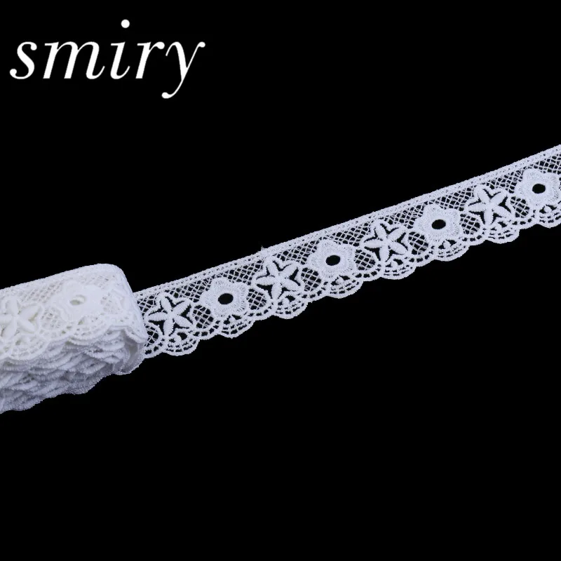 2 ярда мягкая хлопковая кружевная отделка Smiry новинка сделай сам небольшой белый
