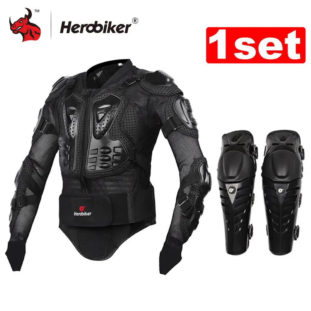 Мотоциклетная куртка HEROBIKER, мотоциклетная защита для тела, защитная куртка + защитный мотоциклетный наколенник, комплекты костюмов
Мотоциклетная куртка HEROBIKER, мотоциклетная защита для тела, защитная куртка + защитный мотоциклетный наколенник, комплекты костюмов