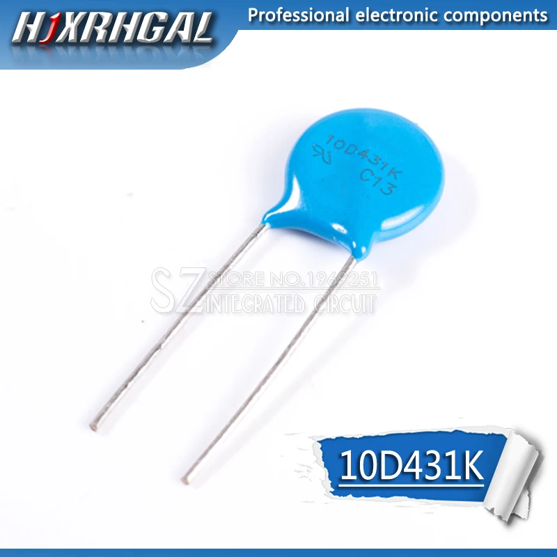 10 шт. Варистор 10D431K 430V пьезорезистор 10D431 hjxrhgal|Резисторы| |
