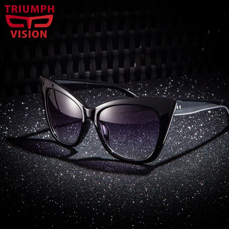 Солнцезащитные очки TRIUMPH VISION женские модные солнечные аксессуары кошачий глаз из