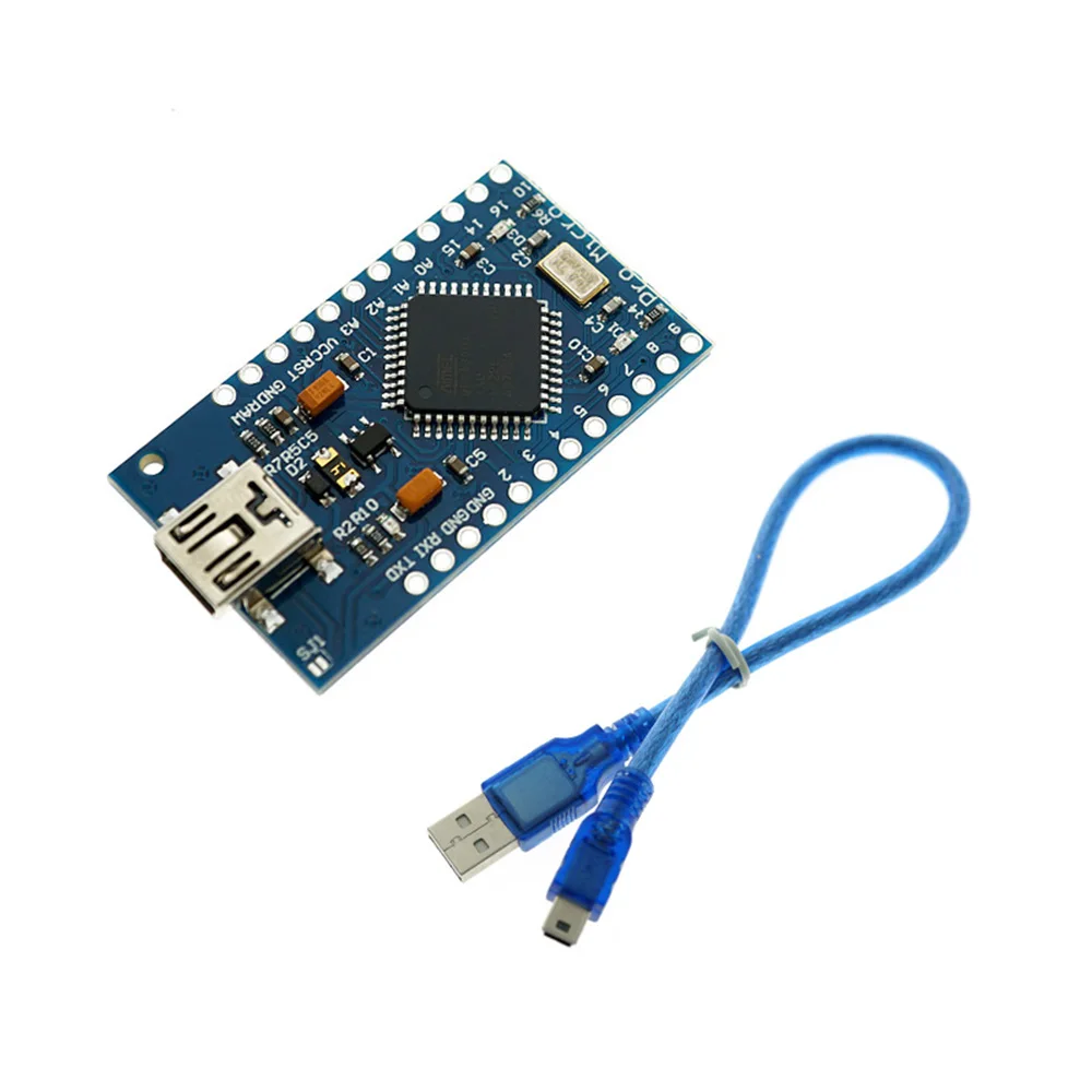 Плата модуля Pro Mini ATmega32U4 5V 16MHz с 2 рядным pin pro micro для Arduino|Программируемые игрушки| |