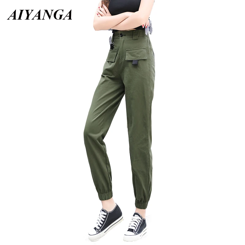 BF Style Cargo Pants Women Autumn Winter 2018 High Waist Trousers Casual Harem pants Big Size Female Elastic Waist S M L XL
BF Style Cargo Pants Women Autumn Winter 2018 High Waist Trousers Casual Harem pants Big Size Female Elastic Waist S M L XL
