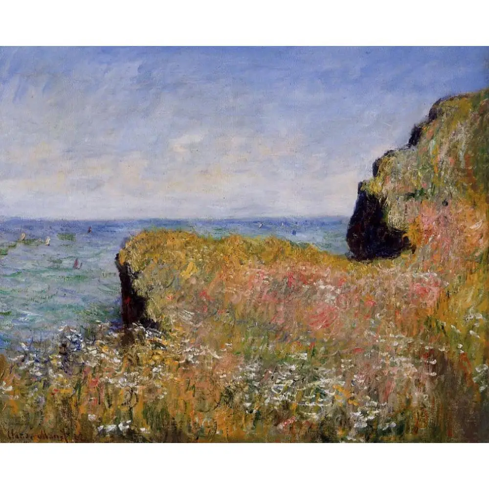 High Quality Claude Monet Paintings Edge of the Cliff at Pourville Oil on Canvas Hand Painted for Office Room Wall Hanging Decor
High Quality Claude Monet Paintings Edge of the Cliff at Pourville Oil on Canvas Hand Painted for Office Room Wall Hanging Decor