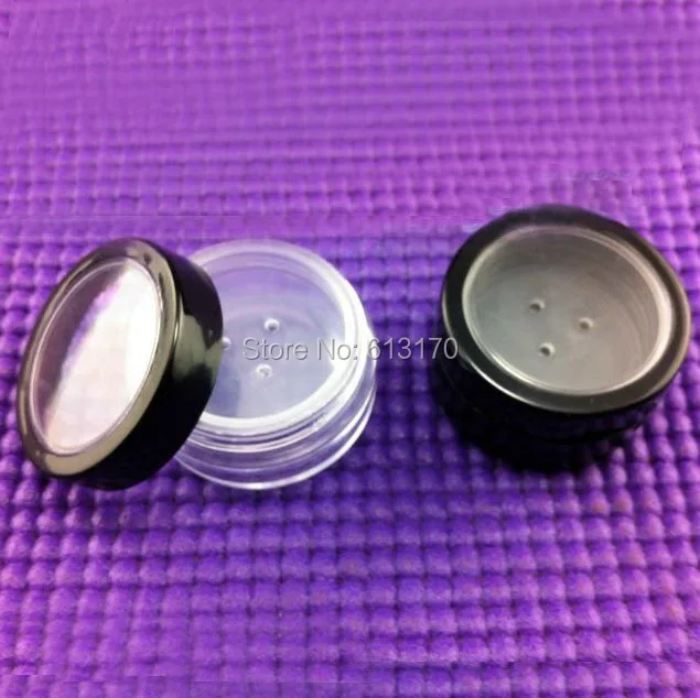 100pcs 10G Empty Loose Powder Jars with Sifter Mesh Black with Clear Window Diy powder case Cosmetic Packing Containers
100pcs 10G Empty Loose Powder Jars with Sifter Mesh Black with Clear Window Diy powder case Cosmetic Packing Containers