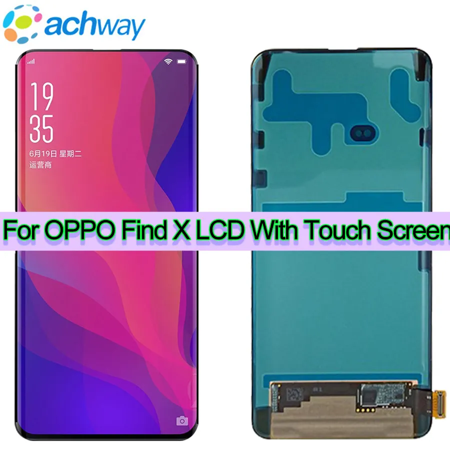 ЖК-дисплей для OPPO Find X диагональю 6,42 дюйма с планшетом экрана в сборе, Новые запасные части для ЖК-дисплея для OPPO Find X LCD
ЖК-дисплей для OPPO Find X диагональю 6,42 дюйма с планшетом экрана в сборе, Новые запасные части для ЖК-дисплея для OPPO Find X LCD