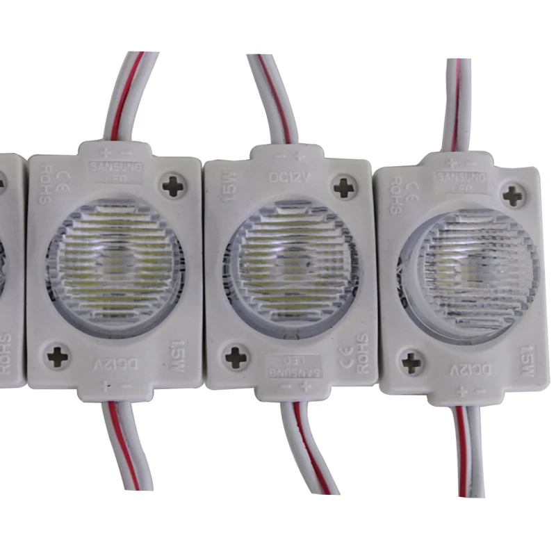 300pcs/lot 1.5W smd 3030 1 led module light box led modules with lens 180 degree injection High brightness Side lighting
300pcs/lot 1.5W smd 3030 1 led module light box led modules with lens 180 degree injection High brightness Side lighting