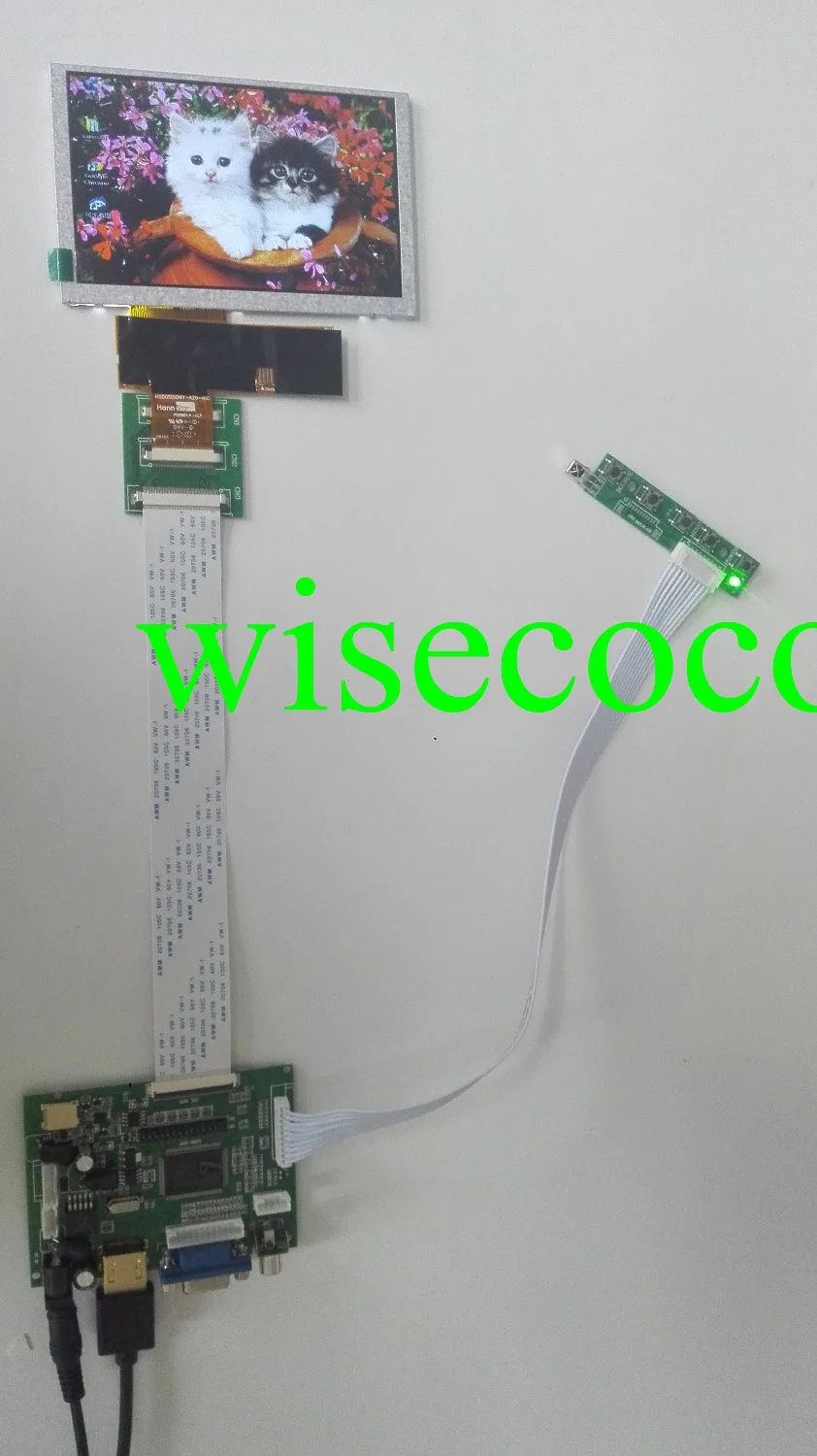 + 2AV + VGA плата управления 5 дюймов ЖК-дисплей HSD050IDW1 разрешение 800x480 для "Сделай сам!
+ 2AV + VGA плата управления 5 дюймов ЖК-дисплей HSD050IDW1 разрешение 800x480 для "Сделай сам!