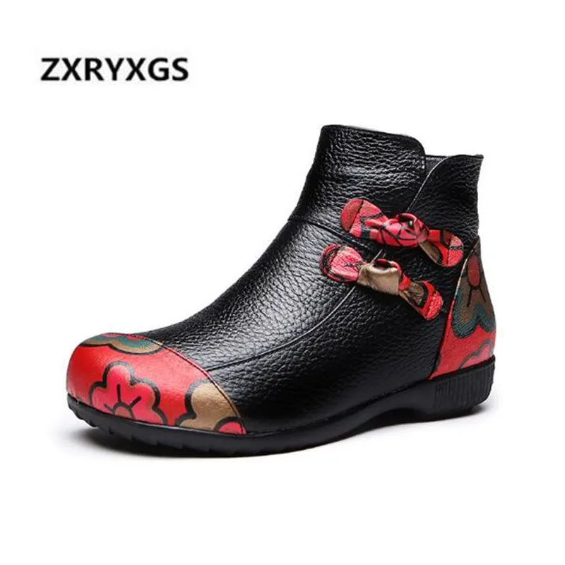 2021 New Fashion Elegant Printing Genuine Leather Shoes Woman Flat Boots Comfortable Women Warm Shoes Ankle Boots Winter boots
2021 New Fashion Elegant Printing Genuine Leather Shoes Woman Flat Boots Comfortable Women Warm Shoes Ankle Boots Winter boots