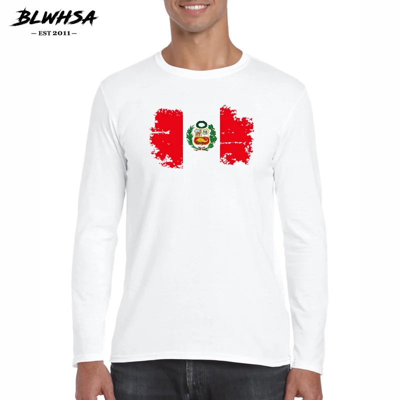 BLWHSA Mens Hip Hop Men T Shirt Long Sleeve T-Shirt Peru Flag nostalgic style design Tees shirts Peru Men Street Wear Tops
BLWHSA Mens Hip Hop Men T Shirt Long Sleeve T-Shirt Peru Flag nostalgic style design Tees shirts Peru Men Street Wear Tops