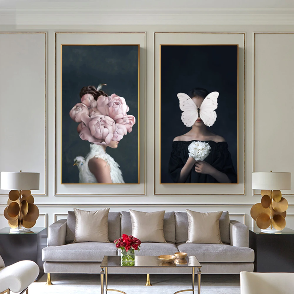 Canvas Painting HD Printing Poster Flowers Butterfly Woman Wall Art Home Decor Modern Nordic Style Living Room Modular Pictures
Canvas Painting HD Printing Poster Flowers Butterfly Woman Wall Art Home Decor Modern Nordic Style Living Room Modular Pictures