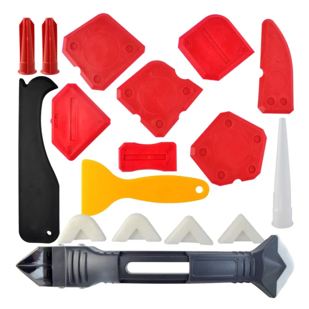 Free Shipping 18 Pieces Caulking Tool Kit 3 in 1 Caulking Tools Silicone Sealant Finishing Tool Grout Scraper Caulk Remover
Free Shipping 18 Pieces Caulking Tool Kit 3 in 1 Caulking Tools Silicone Sealant Finishing Tool Grout Scraper Caulk Remover