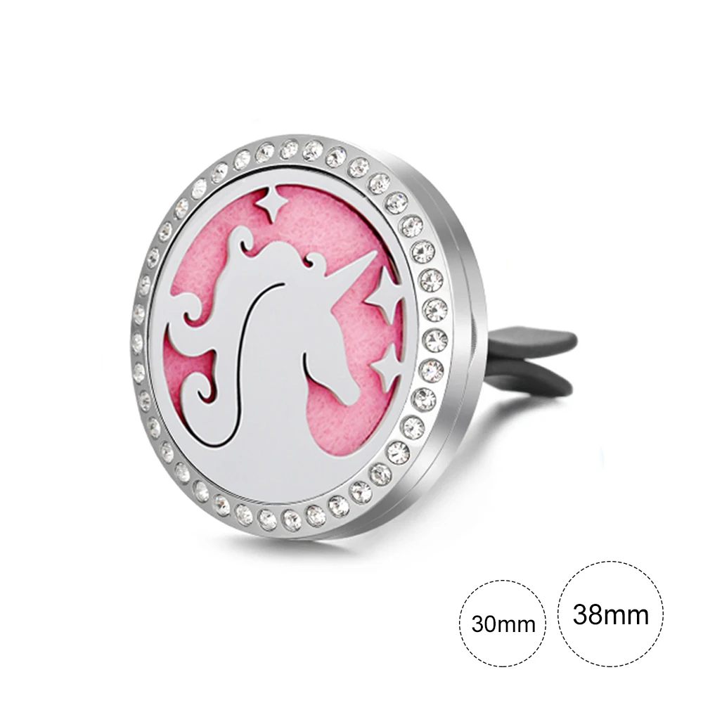 Stylish Unicorn Car Diffuser Vent Clip Stainless Steel Magnetic Locket Aromatherapy Essential Oil Diffuser Locket
Stylish Unicorn Car Diffuser Vent Clip Stainless Steel Magnetic Locket Aromatherapy Essential Oil Diffuser Locket