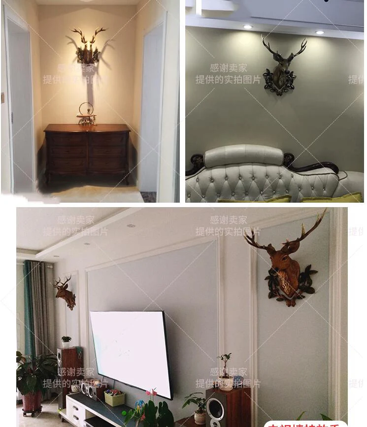 European Simulation Deer Head Decoration Wall Hanging Lucky Animal Crafts Creative Home 3D Stereo Livingroom Wall Mural Pendant
European Simulation Deer Head Decoration Wall Hanging Lucky Animal Crafts Creative Home 3D Stereo Livingroom Wall Mural Pendant