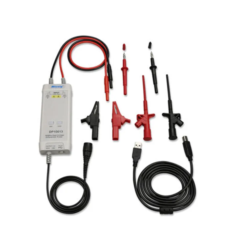 Micsig Oscilloscope 1300V 100MHz High Voltage Differential Probe kit 3.5ns Rise Time Oscilloscope Probe Parts Accessories
Micsig Oscilloscope 1300V 100MHz High Voltage Differential Probe kit 3.5ns Rise Time Oscilloscope Probe Parts Accessories