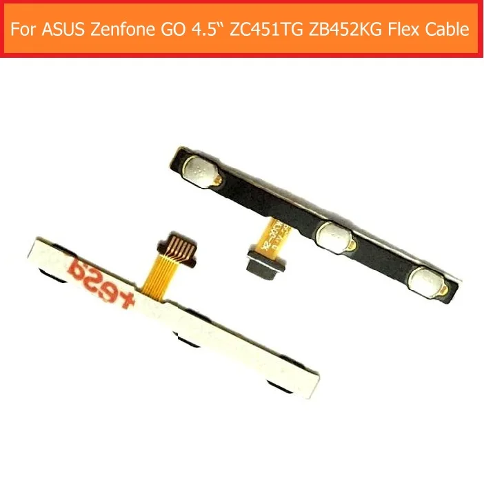 

100% Genuine Volume control button flex cable For ASUS Zenfone GO ZC451TG ZB452KG 4.5" switch on/off & power keypad Flex cable