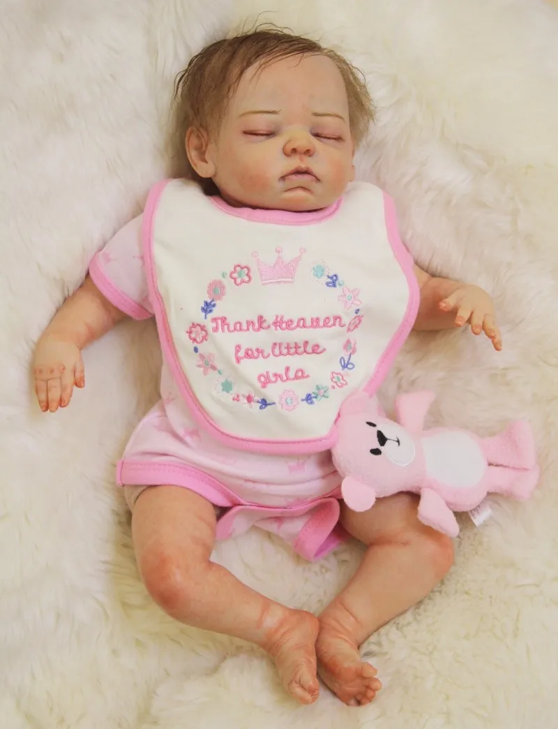 50cm Silicone Reborn Baby Doll Kids Playmate Gift for Girls Baby Alive toddler Doll baby infant adorable closed eyes girl Toy
50cm Silicone Reborn Baby Doll Kids Playmate Gift for Girls Baby Alive toddler Doll baby infant adorable closed eyes girl Toy