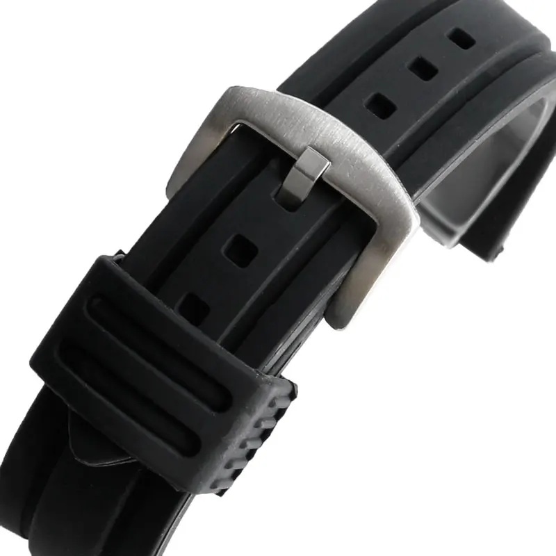 High Quality Black Silcionce Watchband 20/22/24/26/28mm Watch Strap Sports Waterproof Watch Band With Stainless Steel Pin Buckle
High Quality Black Silcionce Watchband 20/22/24/26/28mm Watch Strap Sports Waterproof Watch Band With Stainless Steel Pin Buckle